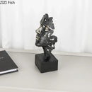 GobekUsa Creative Thinker Modern Sculpture Decor Ornament for Desk and Room Aesthetics