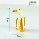 GobekUsa Abstract Banana Duck Sculpture Decorative Figurine for Home Decoration