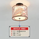 GobekUsa Lotus Chinese Chandelier Ceiling Lamp Simple Corridor Painting LED Lighting
