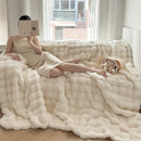 GobekUsa Deluxe Faux Rabbit Fur Bedding Set: Soft Velvet, Plush Warmth for Winter