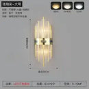 GobekUsa Crystal LED Wall Lamp for Dining Living Room Restroom Stair Bedside Luxury Sconce