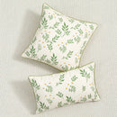 GobekUsa Botanical Floral Embroidered Cushion Cover - Country Style Decorative Pillowcase