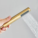 GobekUsa Brushed Gold Round Hand Shower - Stainless Steel Bathroom Nozzle Sprayer