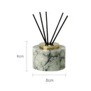 GobekUsa Emerald Marble Bathroom Set Luxury Accessories Vanity Tray & Reed Diffuser
