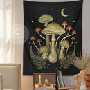 GobekUsa Botanical Mushroom Moom Tapestry Wall Hanging for Boho Living Room Decor