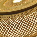 GobekUsa Gloss Bamboo Art Rattan Ceiling Light Shade Chandelier Fixtures