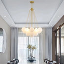 GobekUsa Glass Ball LED Chandelier Pendant - Modern Hanging Light Fixture for Dining Room