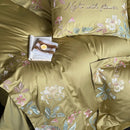 GobekUsa Cotton Flowers Embroidery Bedding Set: Full Queen King Sizes