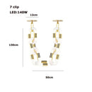 GobekUsa Crystal Gold Chain Chandelier Ceiling Lamp for Home Décor