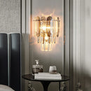 GobekUsa Crystal LED Wall Lamp: Minimalist Luxury Lighting for Living Room TV Background