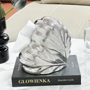 GobekUsa Heart Feather Ceramic Tissue Box Desk Decoration Bedside Paper Towel Case