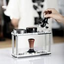 GobekUsa Acrylic Coffee Bar Utensil Rack & Powder Press Set
