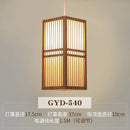 GobekUsa Bamboo Pendant Lamp: Japanese Zen Tea Room Hanging Light for Home Decor