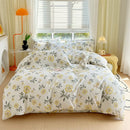 GobekUsa Cotton Stripe Comforter Cover Set for Single Double Bed - Autumn Winter
