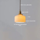 GobekUsa Japanese Style LED Pendant Lamp Copper Glass Hanging Light Fixtures