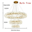 GobekUsa Crystal LED Chandelier for Home Decor – Modern Hanging Lamp