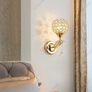 GobekUsa Crystal Wall Lamp: Elegant E27 Socket Fixture for Bedside, Porch, or Hallway Decor