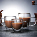 GobekUsa Double Wall Glass Coffee Cup Espresso Mug Heat Resistant Cocktail Wine Beer Mug