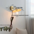 GobekUsa Ash Wood Up Down LED Wall Lights Living Room Stair Lamp