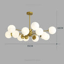 GobekUsa Glass Ball Pendant Lights Modern Nordic Chandelier LED Living Room Decor