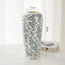 GobekUsa Blue & White Ceramic Vase, Ice Crack Flower Arrangement, Living Room Décor & Planting