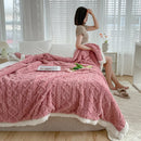 GobekUsa Lambswool Coral Flannel Blanket for Home & Office - Cozy Sofa & Bed Cover
