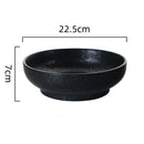 GobekUsa 9" Retro Ceramic Ramen Noodle Bowl - Japanese Style Soup Bowl for Pickled Cabbage Fish