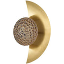 GobekUsa Half Moon LED Wall Lamp | Modern Resin Iron Sconce for Living Room, Bedroom, Aisle