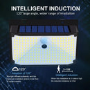 GobekUsa 208 LED Solar Outdoor Motion Sensor Lights 3 Mode Wireless Waterproof Security