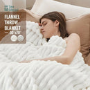 GobekUsa Fuzzy Super Soft Flannel Throw Blanket - Luxe Plush Blanket for Sofa, Bed