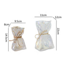 GobekUsa Clear Glass Folded Road Vase - Creative Handcrafted Hydroponic Art Vase