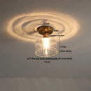 GobekUsa Glass LED Ceiling Light for Corridor Balcony Modern Indoor Lighting