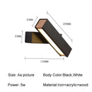 GobekUsa Adjustable Wooden LED Wall Lamp - Minimalist Indoor Lighting for Home Decor