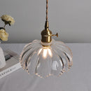 Vintage Shanghai Glass Pendant Light in Green or White