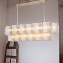 White Wabi Sabi Acrylic Pendant Chandelier
