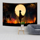 GobekUsa Demons Slayer Anime Cloth Wall Tapestry Room Decor