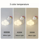 GobekUsa Kids Airplane Wall Light with Rainbow Kite Design