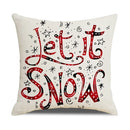 GobekUsa Christmas Elk Letter Pillowcase 45x45cm for Living Room