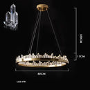 GobekUsa Arrow Crystal LED Chandelier: Modern Living Room Dining Table Bedroom Home Light