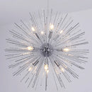 GobekUsa Geometric Starburst Chandelier: Modern LED Ceiling Lighting for Living Room & Restaurant