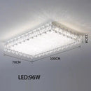 GobekUsa Crystal LED Ceiling Chandelier: Modern Dimmable Lighting Fixture for Stylish Home Decor