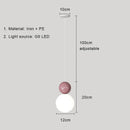 GobekUsa Cream Nordic LED Pendant Light: Modern Hanging Lamp for Stylish Indoor Room Decor