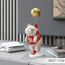 GobekUsa Balloon Polar Bear Resin Ornaments: Home Decor Craft, Office Desk Figurine sculpt