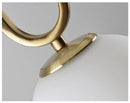 GobekUsa Golden Glass Ball Pendant Lights Fixture for Kitchen Bedroom Decor