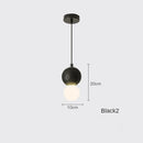 Nordic Glass Pendant Light With Iron Finish