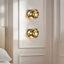 GobekUsa LED Wall Lamp Modern Wabi Sabi Stone Mirror Light for Home Decor