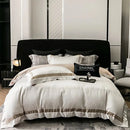 GobekUsa Brocade Satin Jacquard Luxury Cotton Bedding Set - Duvet Cover, Sheet, Pillowcases