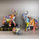 GobekUsa Elephant Resin Art Statue Collection for Home Office Decor