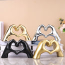 GobekUsa Loving Gesture Heart Sculpture: Home Decor, Wedding Gift, Valentine's Day Decor
