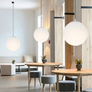 GobekUsa Frosted Acrylic Ball Pendant Light: Modern Minimalist Home Decor E27